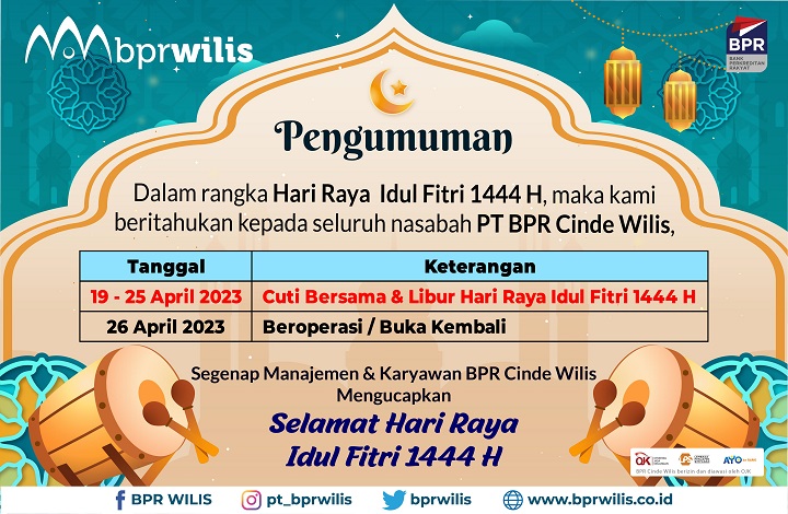 Pengumuman Cuti Bersama & Libur Hari Raya Idul Fitri 1444 H