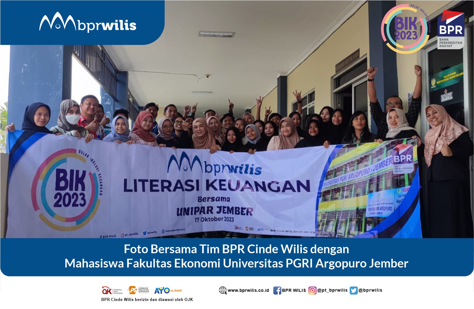 Literasi Keuangan BPR Wilis Bersama Fakultas Ekonomi Universitas PGRI Argopuro Jember