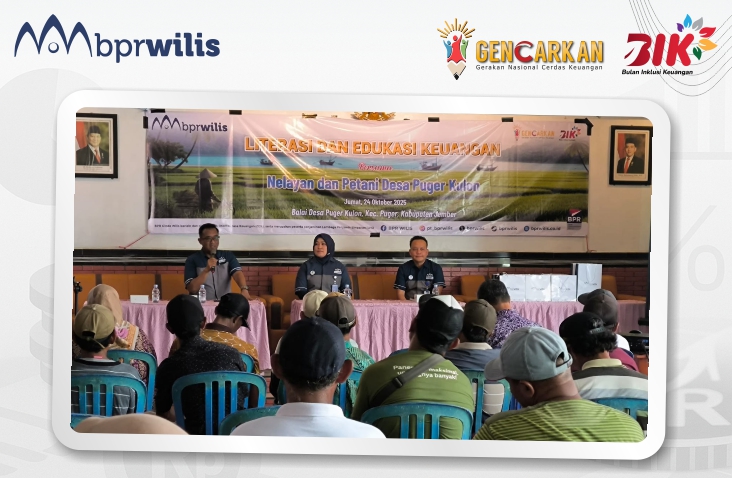 Literasi Keuangan BPR Wilis Bersama Petani dan Nelayan Desa Puger Kulon 24 Oktober 2025