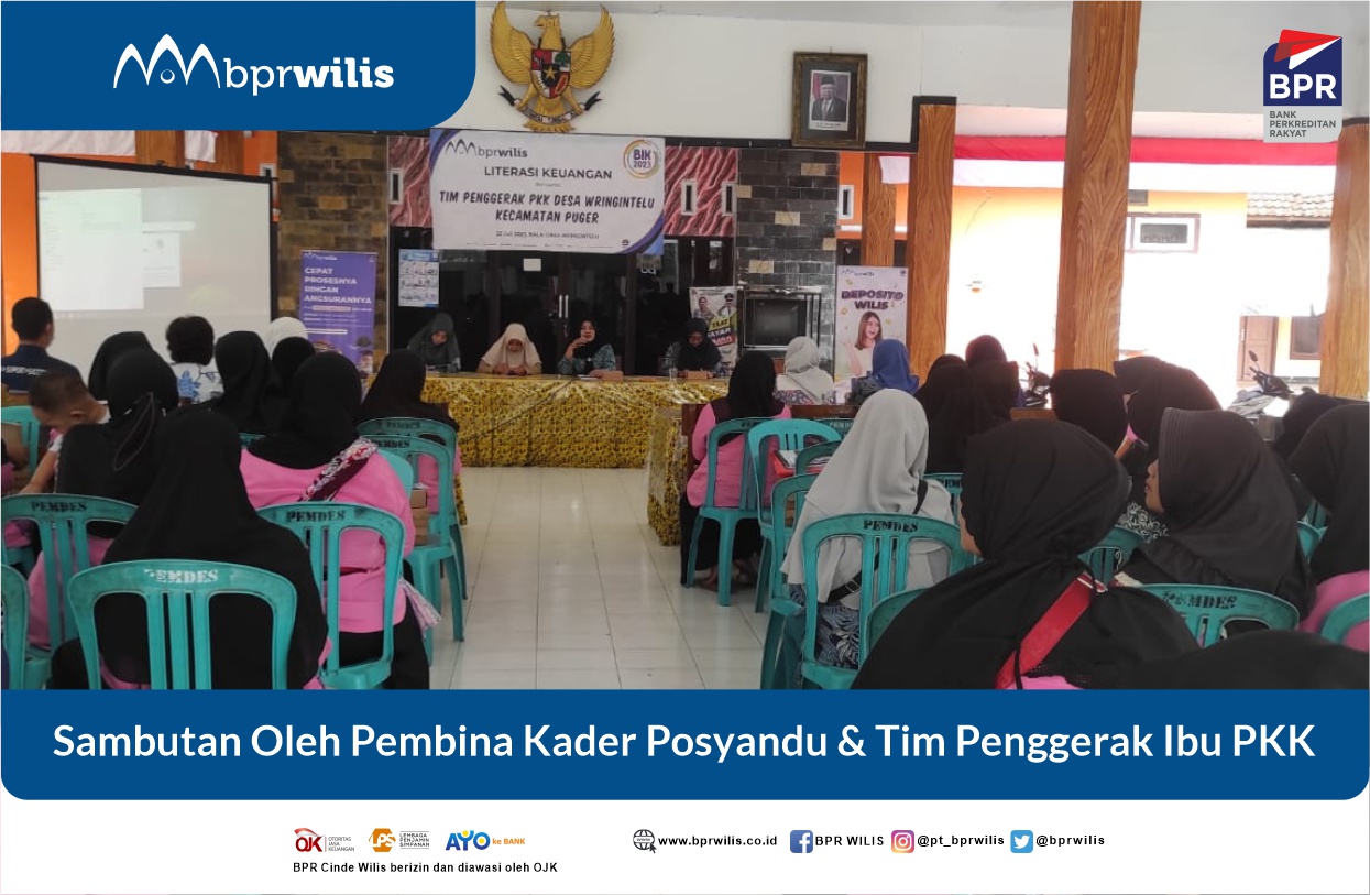 Sambutan Acara Literasi Oleh Pembina Kader Posyandu Desa Wringintelu