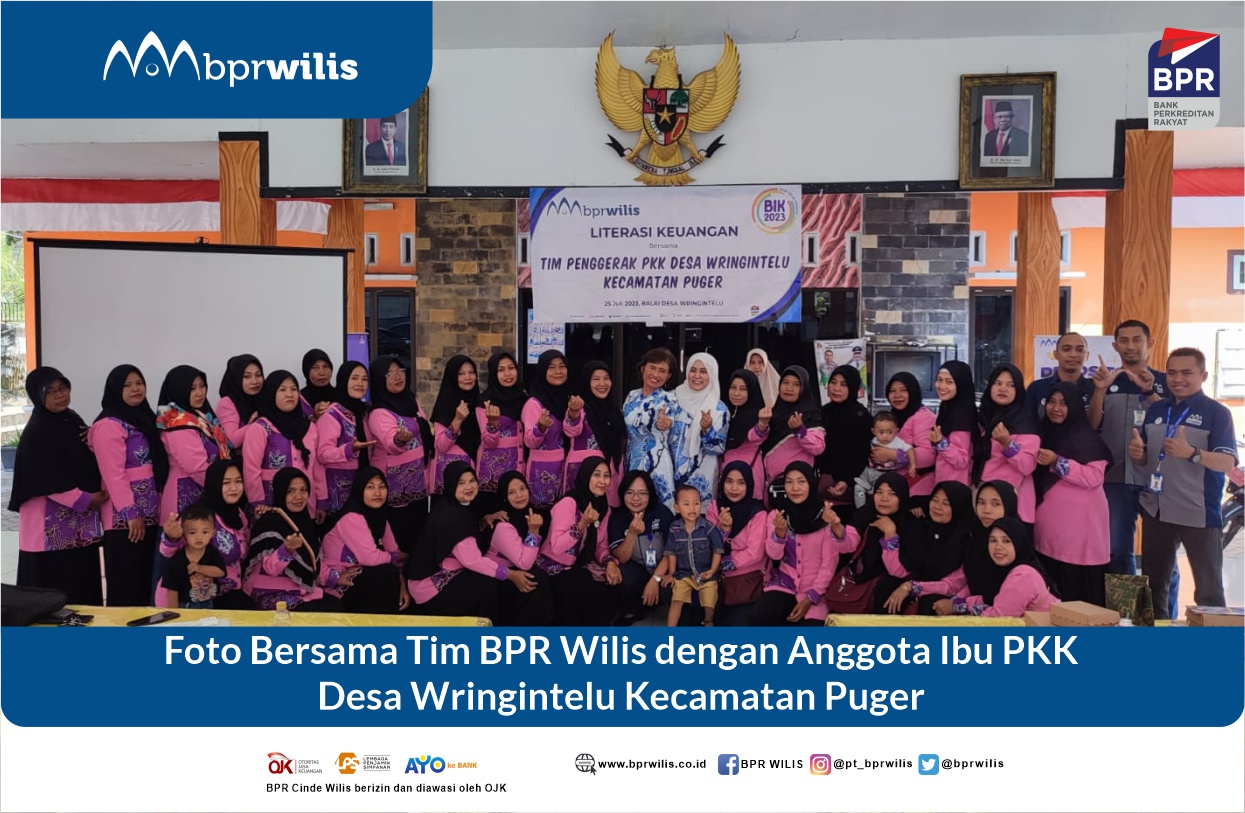 Foto Bersama Tim BPR Wilis Acara Literasi Keuangan Bersama Ibu PKK