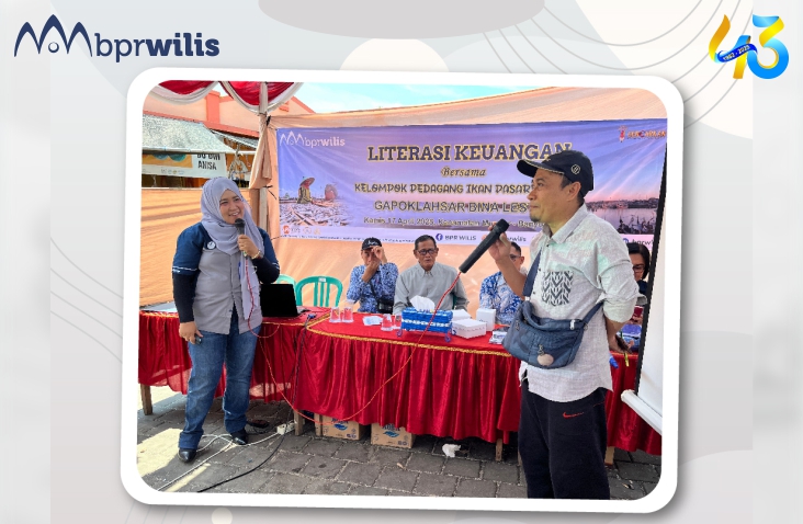 Acara Literasi Keuangan BPR Wilis Kepada Gapoklahsar Bina Lestari Muncar Bersama Mobil Literasi OJK SiMolek di Cabang Banyuwangi - Kamis ,17 April 2025 (4)