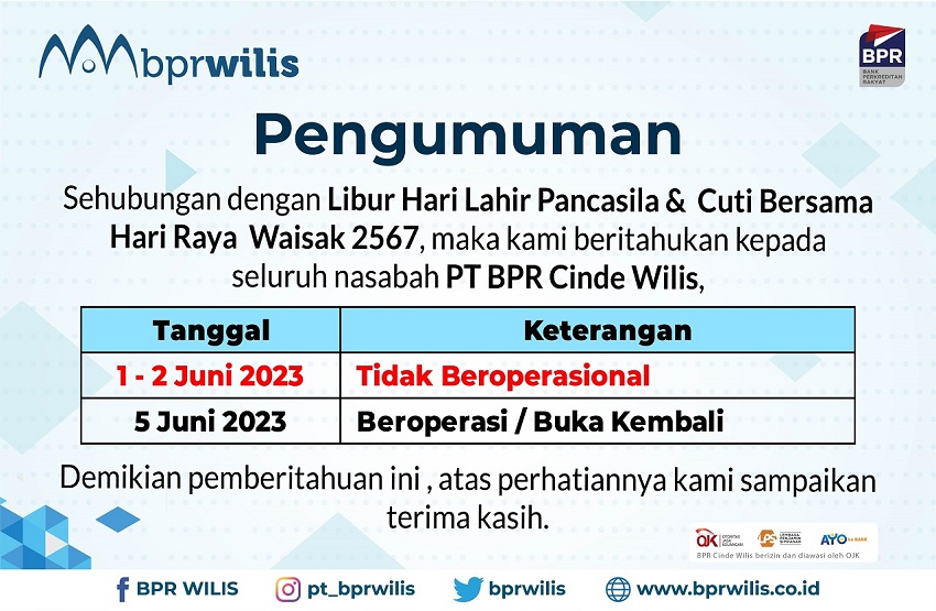 Pengumuman Cuti Bersama Hari Raya Waisak 2567