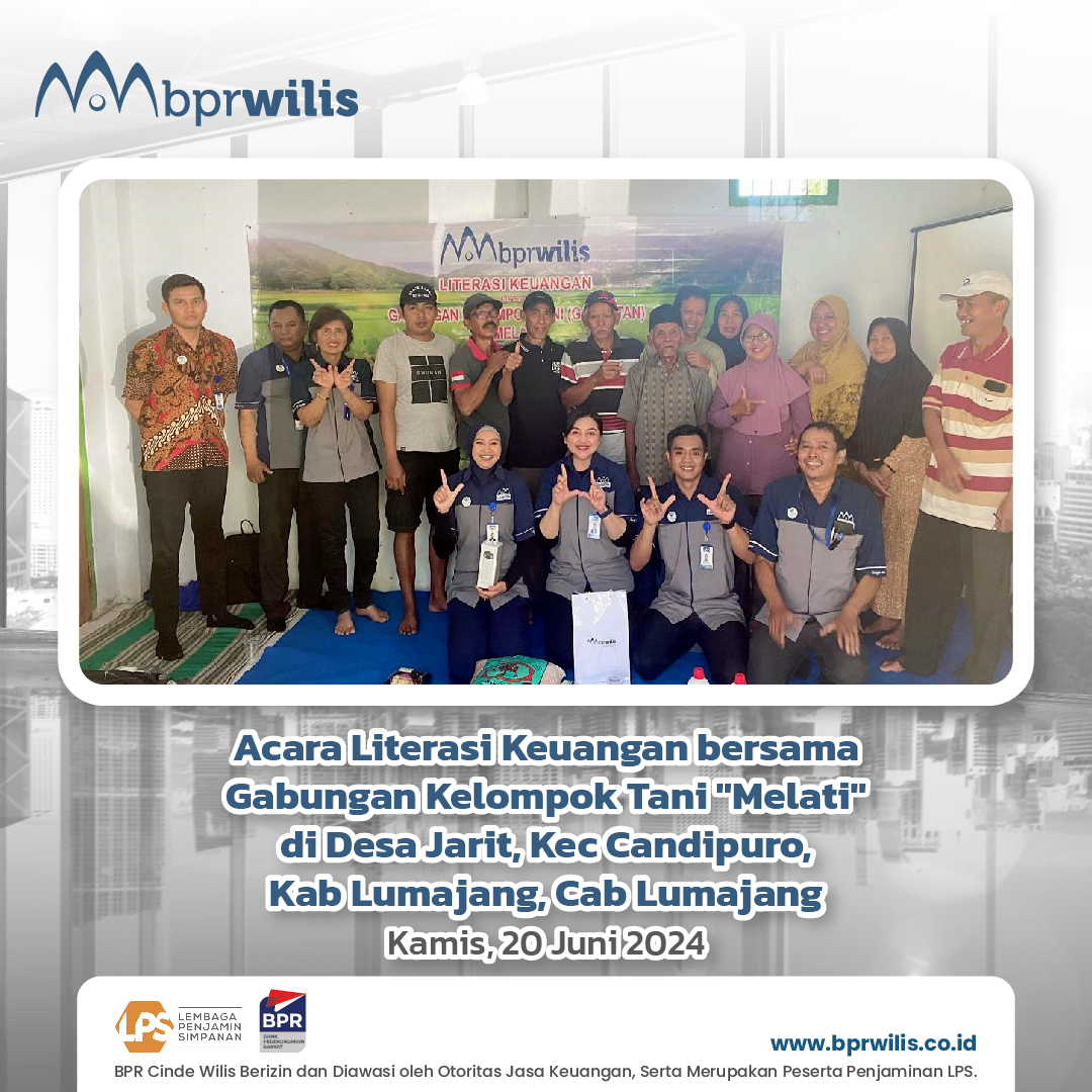Acara Literasi Keuangan BPR Wilis Bersama Gabungan Kelompok Tani 
